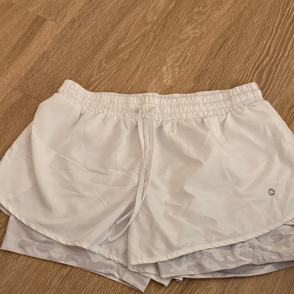 Women's White Athletic Shorts